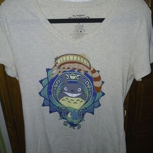 Her Universe Totoro Graphic Tee - Light Grey